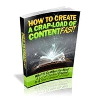 How To Create A Crap Load Of Content Fast