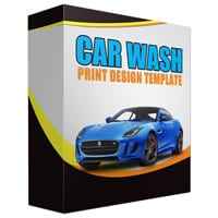 Car Wash Print Design Template 2