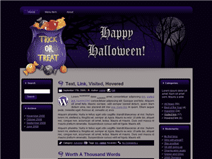 Halloween Site Template 3