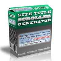 Site Title Scroller Generator