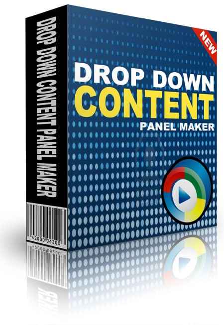 Drop Down Content Panel Maker