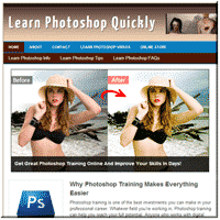Learn Photoshop PLR Site 1