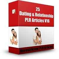 25 Dating & Relationship PLR Articles V16