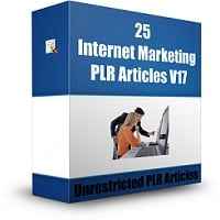 25 Internet Marketing PLR Articles V17