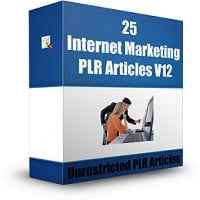 25 Internet Marketing PLR Articles V12