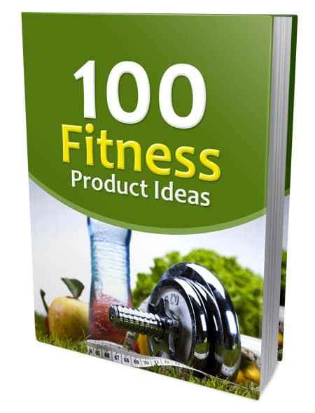 100 Fitness Product Ideas ebook - PLR digital download with resell rights for fitness niche products