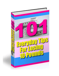 101 everyday tips for losing 10 pounds digital download PLR MRR resell rights weight loss guide