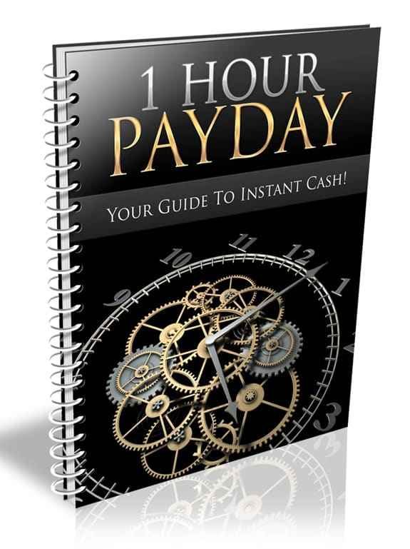 Digital product cover for 1 Hour Payday instant commission system with PLR/MRR resell rights
