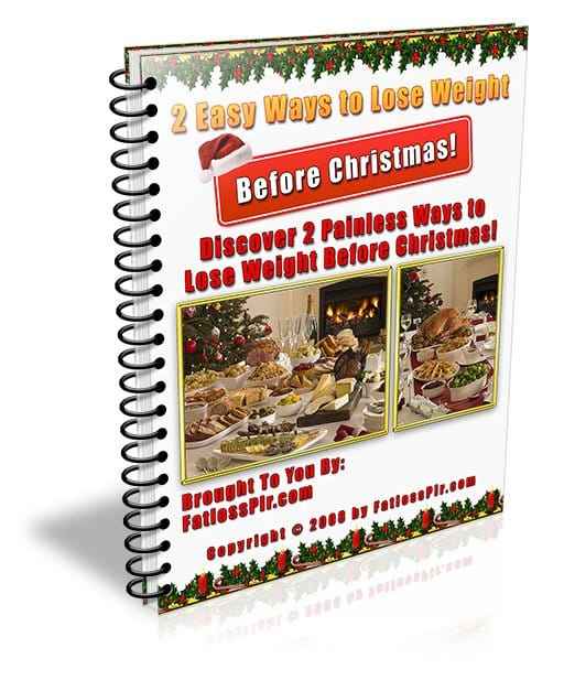 2 Easy Ways To Lose Weight Before Christmas digital guide with PLR resell rights