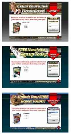 Audio squeeze page templates with PLR resell rights, done for you conversion boosters