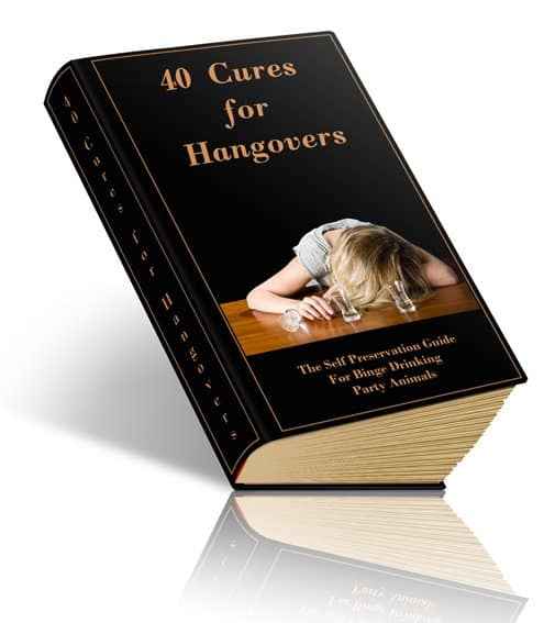 Digital ebook cover 40 Cures For Hangovers with PLR MRR resell rights