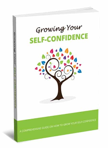 Ebook cover on building self-confidence with PLR MRR resell rights, digital download