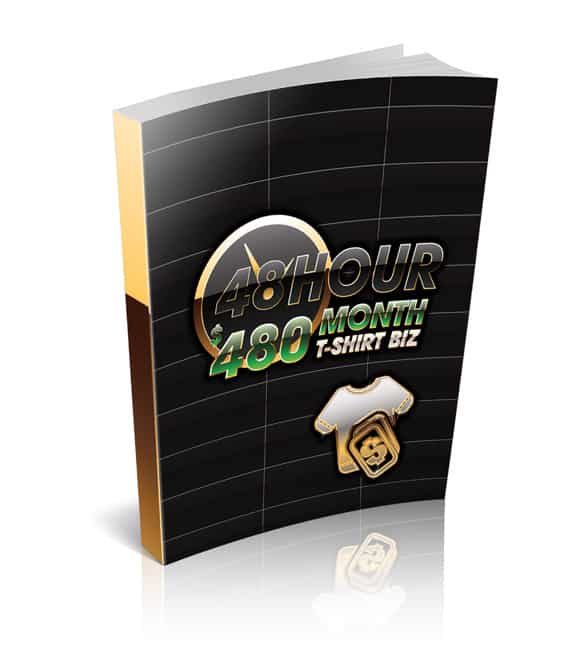 48 Hour T-Shirt Business Guide - PLR MRR digital download for launching a profitable t-shirt empire quickly