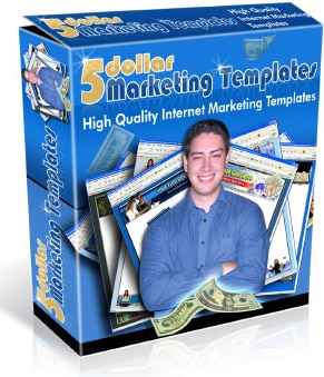 5 Dollar Marketing Templates download with PLR resell rights for instant sales growth