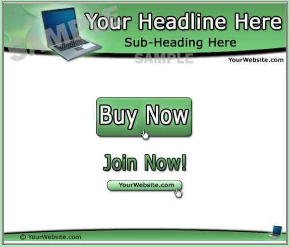 5 graphic sets with PLR – editable headers, buttons and footer for web design projects