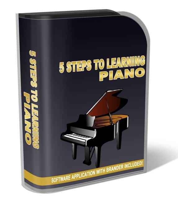 Digital piano tutorial software with PLR/MRR resell rights, instant download and brander included