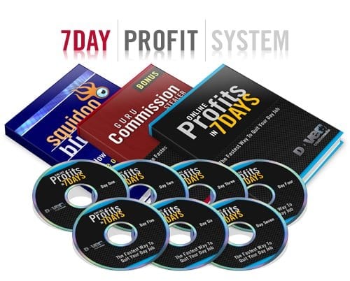 7 Day Profit System digital product with PLR MRR rights - niche profit guide and video course