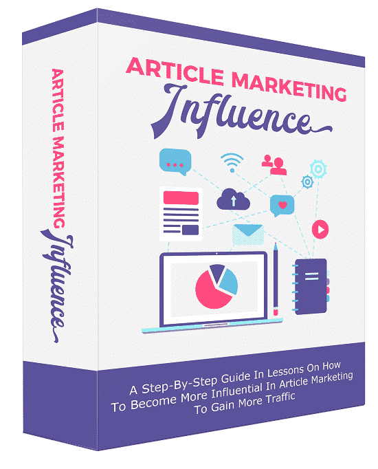Article marketing PLR guide with resell rights digital download box image