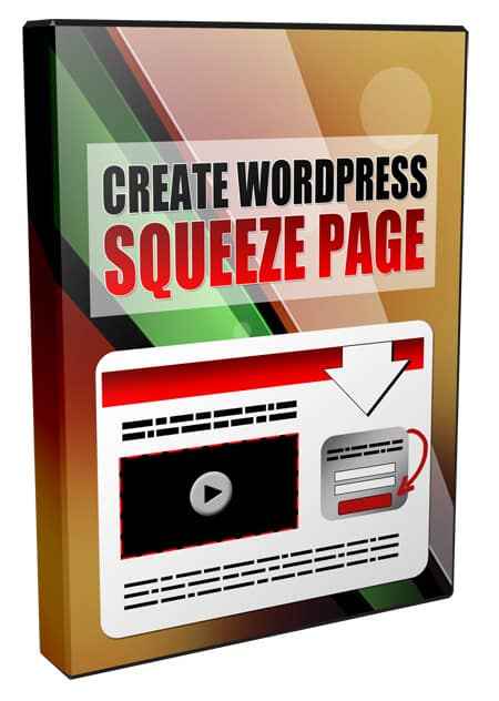 WordPress squeeze page creation guide with PLR resell rights digital download