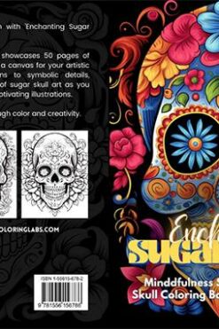enchanting sugar skull adult coloring book