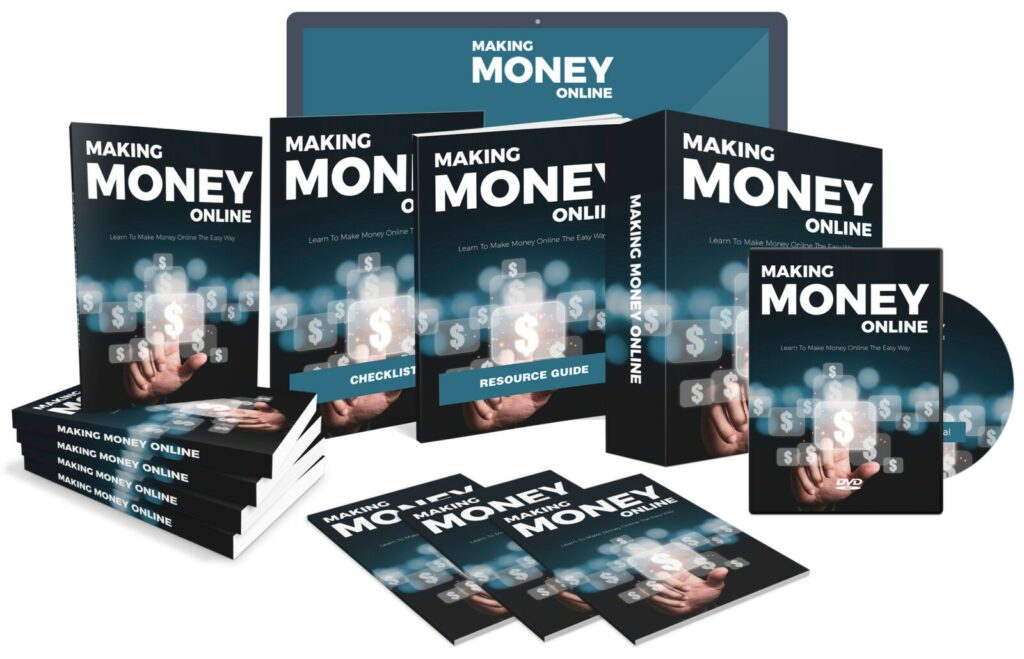 Making Money Online beginner guide with PLR resell rights - digital ebook and sales funnel