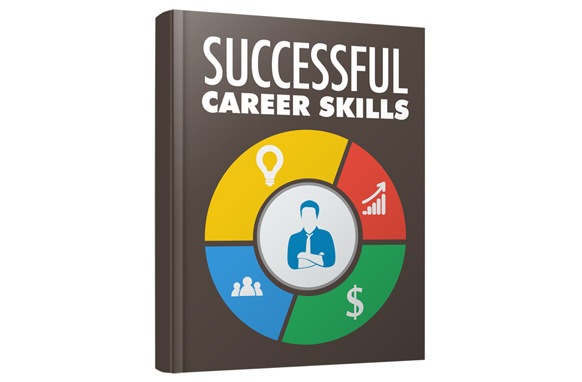 Career skills PLR ebook cover showing digital success guide with resell rights