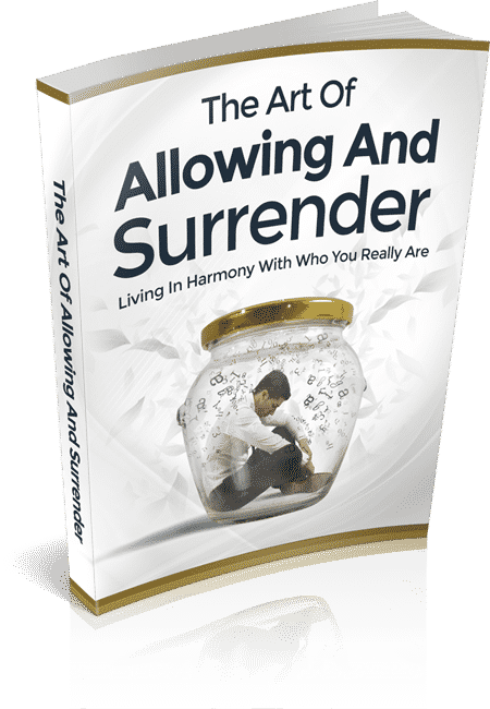The Art of Allowing and Surrender PLR ebook cover with resell rights for digital download