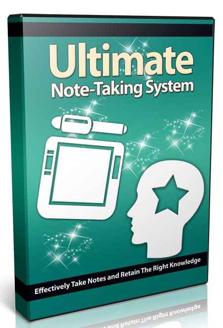 Ultimate Note Taking System digital course with PLR resell rights for effective study habits