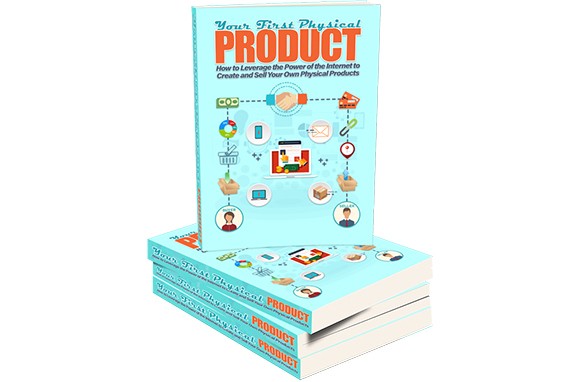 Digital product guide on launching your first physical product for resell rights and passive income