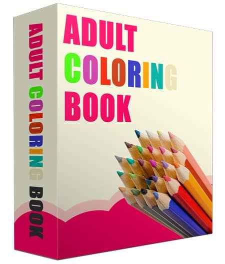 Adult Coloring Book Images – 35 Original Printable Pages with PSD and PNG Files