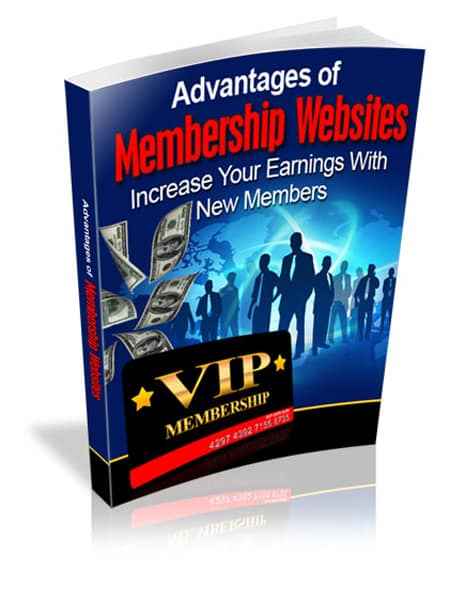 Membership website growth strategies eBook with PLR and MRR resell rights for passive income