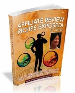 Affiliate Review Riches digital product cover with PLR and