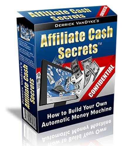 Affiliate Cash Secrets digital PLR product cover image showing profitable market selection strategy