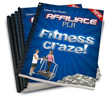 Affiliate Fitness Craze - digital download with PLR MRR rights for Clickbank fitness niche marketing