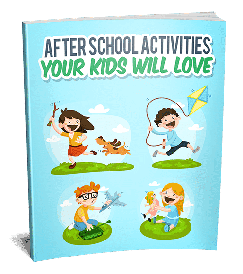 Afterschool activities eBook cover for kids digital download PLR MRR resell rights