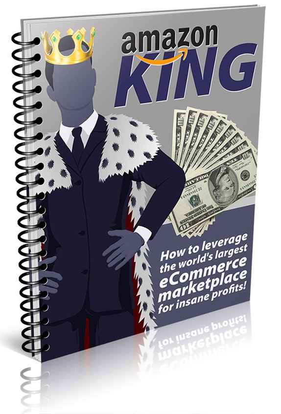 Amazon King PLR report with money-making strategies for Amazon KDP and print-on-demand resell rights