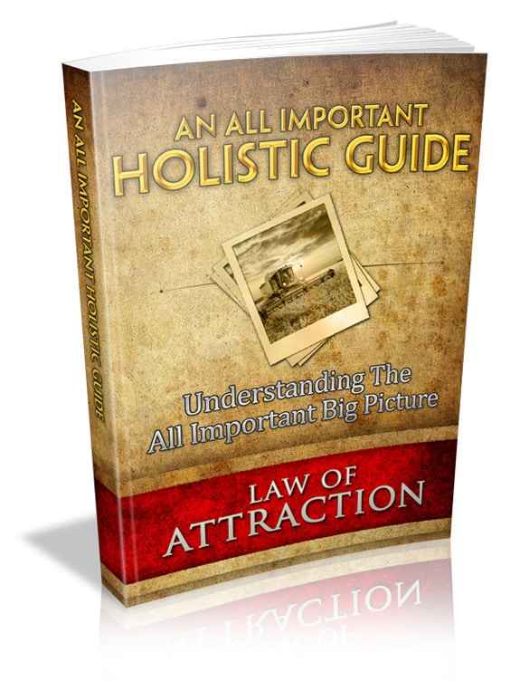 Holistic Law of Attraction digital guide PLR MRR ebook with cover image