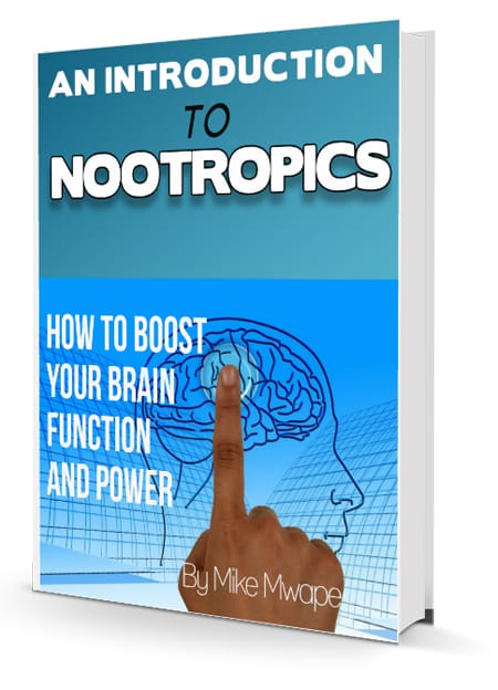 Nootropics brain function ebook cover image showing smart drugs for cognitive enhancement