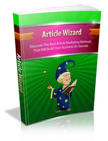 Article Wizard digital ebook with PLR and MRR resell rights for article marketing success