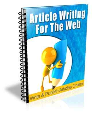 Digital download guide for article writing for the web with PLR MRR resell rights and SEO tips