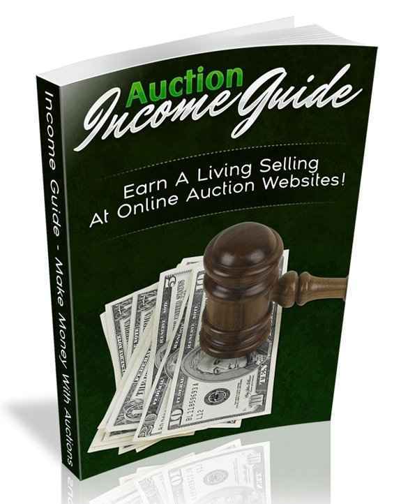 Auction Income Guide digital download with PLR MRR resell rights for eBay profits