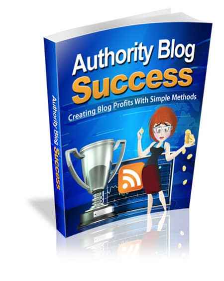 Authority blog success strategy digital eBook with PLR MRR resell rights to build passive income