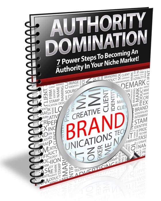 Authority Domination digital PLR report with market attention strategies and autoresponder series