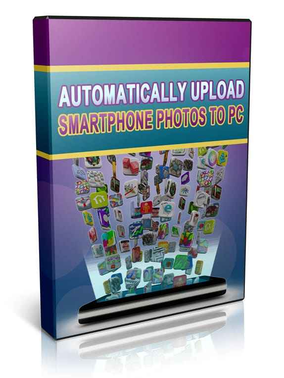 Automatically upload smartphone photos to PC digital guide with PLR MRR resell rights
