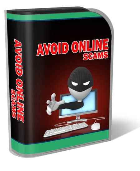 Avoid online scams digital product with PLR MRR resell rights guide cover image