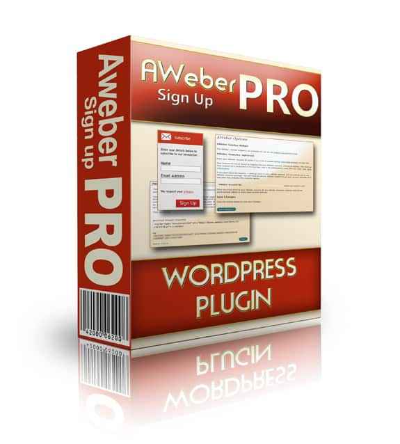 Digital download Aweber Sign Up Pro plugin for WordPress sidebar forms and email analytics