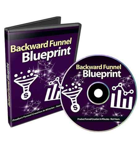 Backward Funnel Blueprint video course for building high-converting sales funnels with full PLR/MRR rights