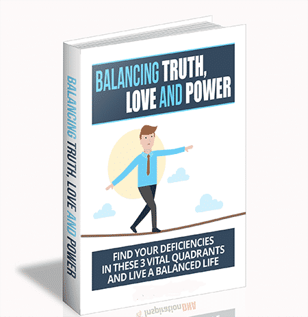 Digital eBook covers personal development principles of Truth, Love, Power with PLR resell rights