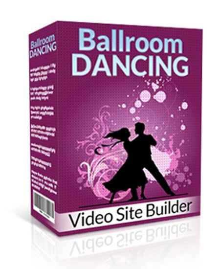 Ballroom Dancing video site builder digital download with PLR MRR rights