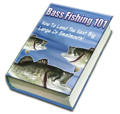 Digital bass fishing guide cover with PLR resell rights for anglers